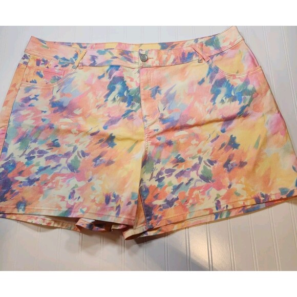 Lane Bryant Multicolor Womens 28 Plus Shorts - Picture 1 of 16